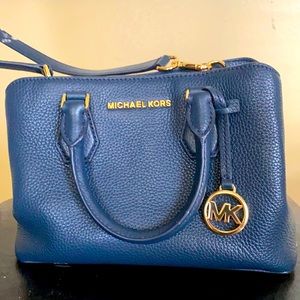 Michael Kors Blue Cross over Jet Set Handbag